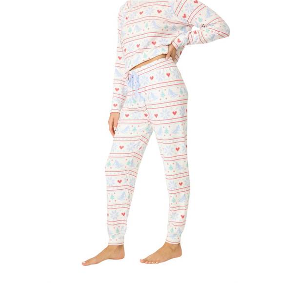 NEW PJ SALVAGE après all day jammie pant in snowflake - Picture 2 of 3